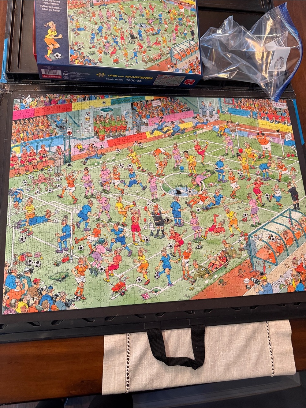 Colorful Soccer Stadium Jigsaw Puzzle - Multicolor